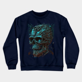 Sci- Fi Skull Crewneck Sweatshirt